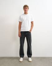 Topman rigid straight fit jean in clean washed black