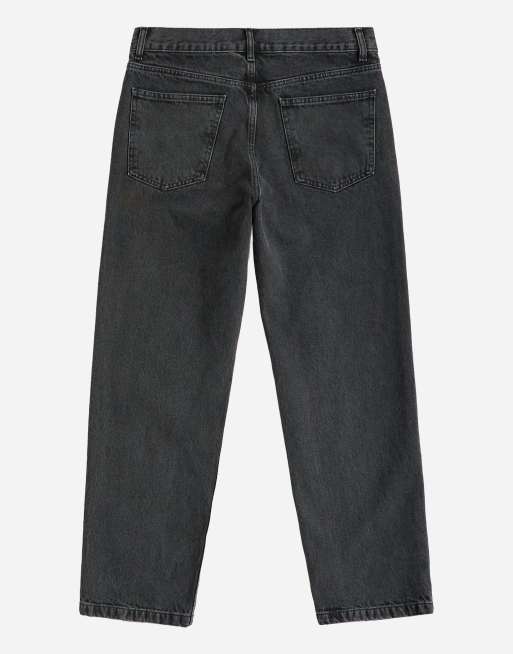 Topman rigid straight fit jeans i sort vask, 7 af 7
