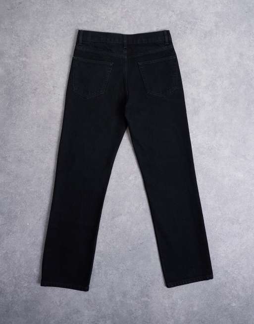 Topman rigid straight jean in black, 7 of 7