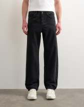 Topman rigid straight jean in washed black