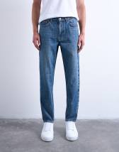 Topman rigid taper jean in mid wash