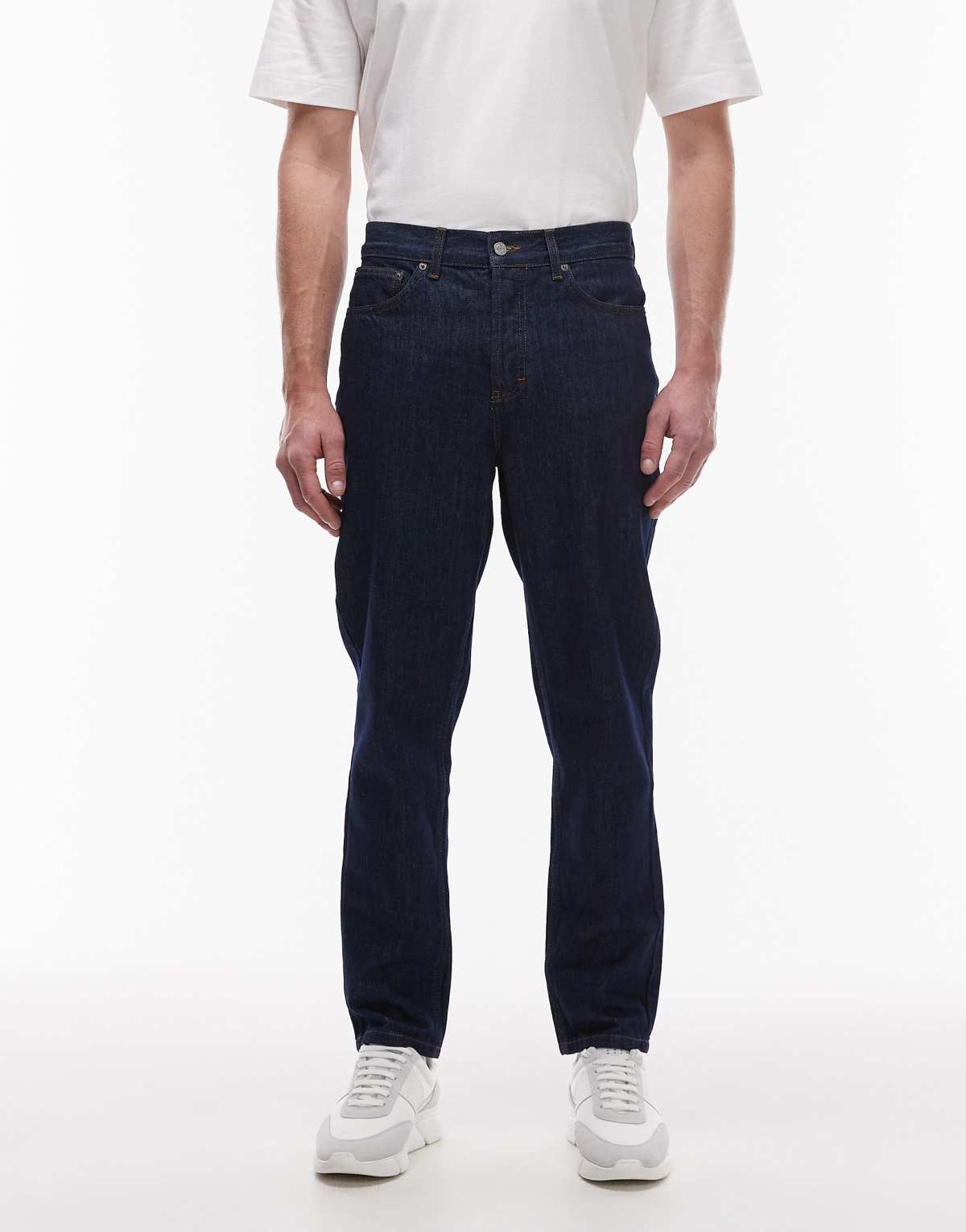 Topman rigid taper jean in raw