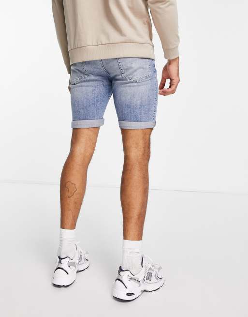 Stretch skinny shorts sales