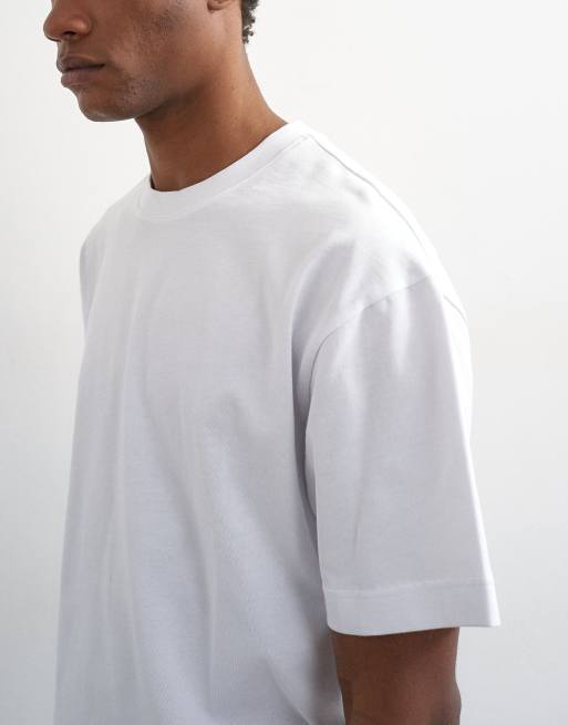 Topman - Ruimvallend cropped T-shirt in wit, 5 van 5