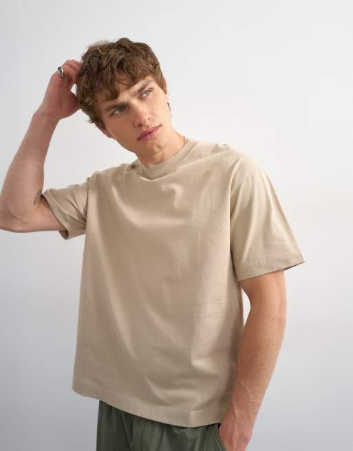 Topman - Ruimvallend T-shirt in stone, 2 van 5
