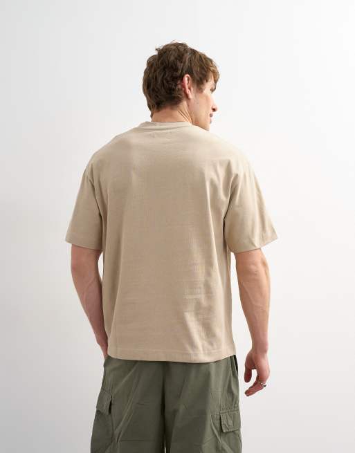 Topman - Ruimvallend T-shirt in stone, 3 van 5