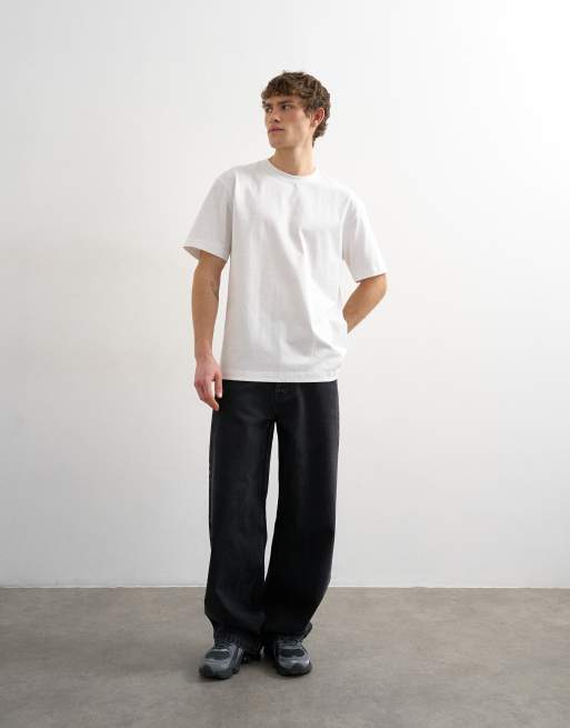 Topman - Ruimvallend T-shirt in wit, 2 van 5