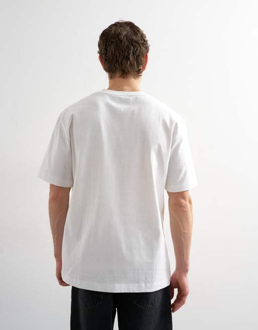 Topman - Ruimvallend T-shirt in wit, 3 van 5