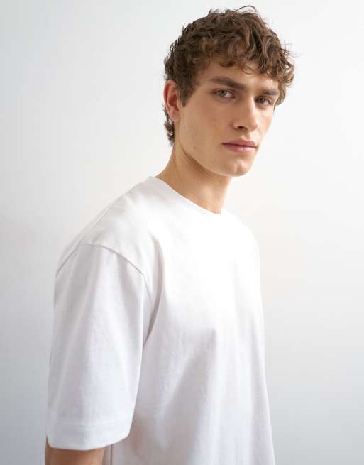 Topman - Ruimvallend T-shirt in wit, 4 van 5