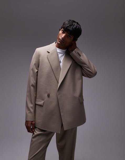 Topman - Ruimvallende colbert in stone - view 1