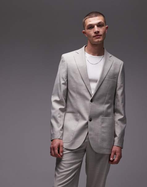 Topman – Sandfärgad, avslappnad kavaj, del av kostym - view 1