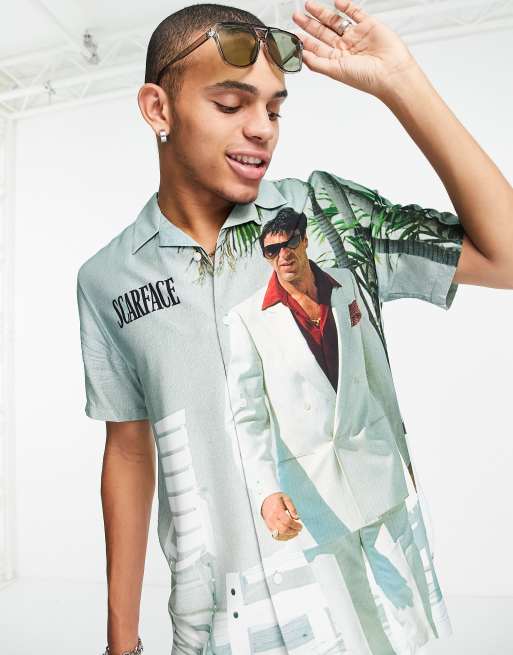 Topman - Scarface - Overhemd met meerdere prints in multi