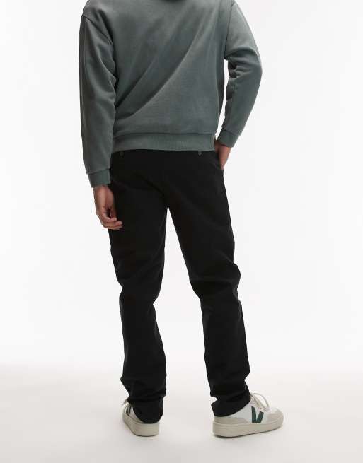 Topman – Schmal geschnittene Chinohose in Schwarz, 3 von 5