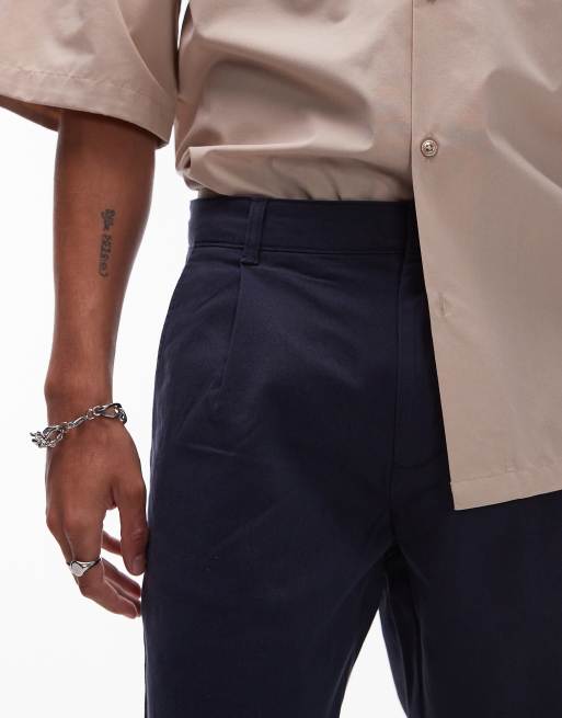 Topman – Schmal zulaufende Chinohose in Marineblau, 5 von 5