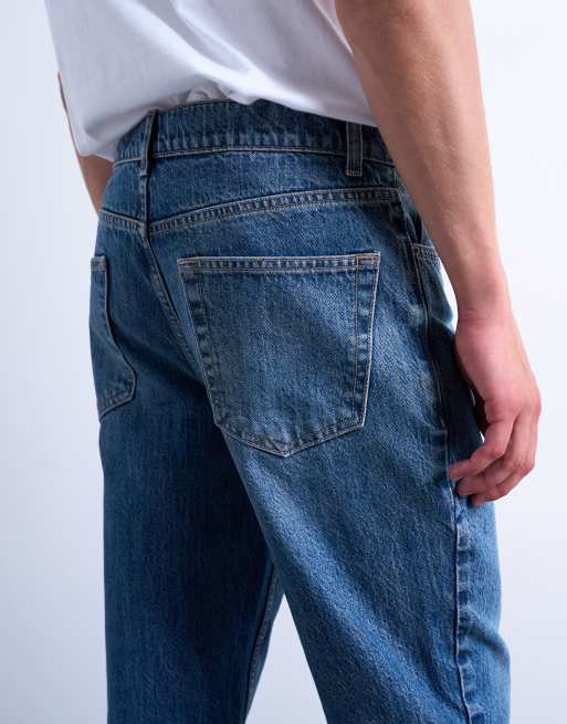 Topman – Schmal zulaufende Jeans aus festem Denim in mittlerer Waschung, 4 von 5