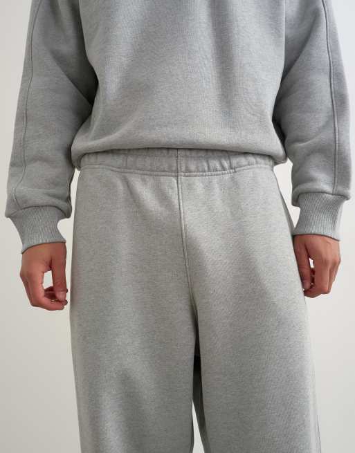 Topman schwerer Jogger mit weiter Passform und Bündchen in graumeliert, 3 von 5