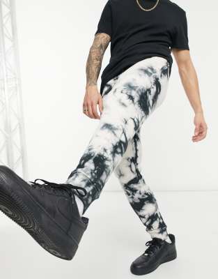 tie dye sweatpants black