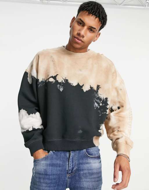 Tie dye sweat discount top