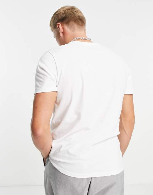 Topman - Set van 2 T-shirts met klassieke pasvorm in wit , 2 van 4