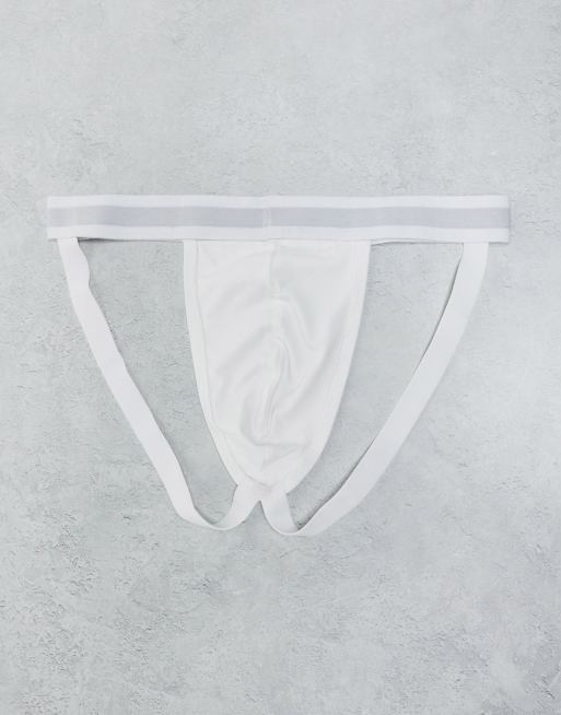 Topman - Set van 3 jockstraps met gekleurde tailleband in zwart, wit en rood, 2 van 4