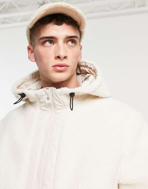 Cream on sale sherpa hoodie