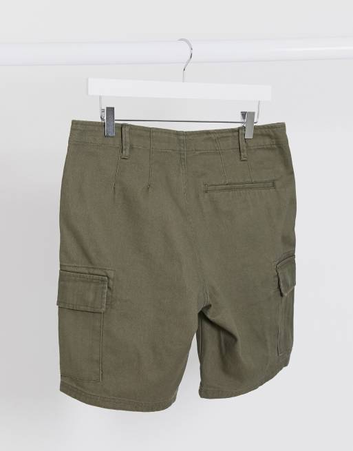 Topman - Short cargo ajusté - Kaki, 2 de 4