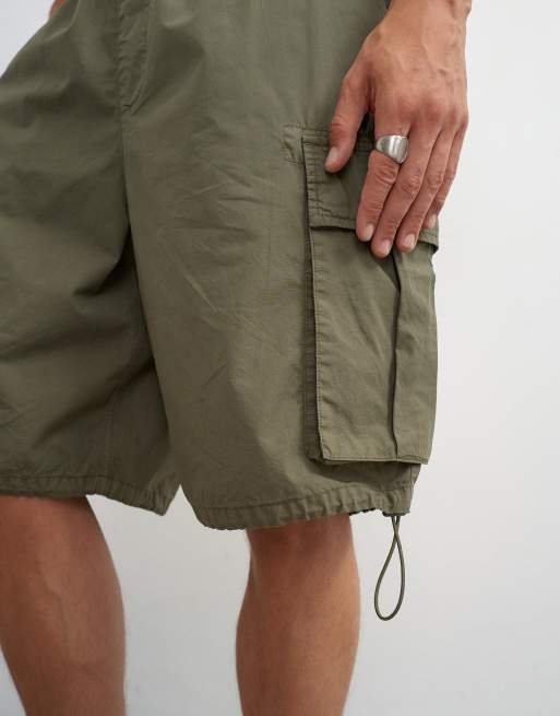 Topman short cargo coupe ample kaki, 3 de 5