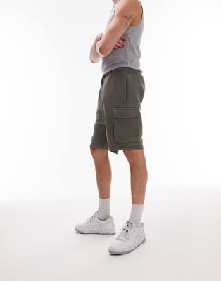 Topman cargo short in khaki - ASOS Price Checker