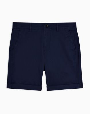 Shorts Topman - Short chino skinny - Bleu marine
