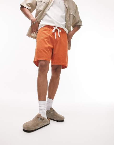 Topman - Short décontractée en velours côtelé - Orange - view 1