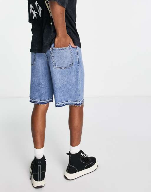 Topman - Short met rechte pijpen in mid wash , 3 van 4