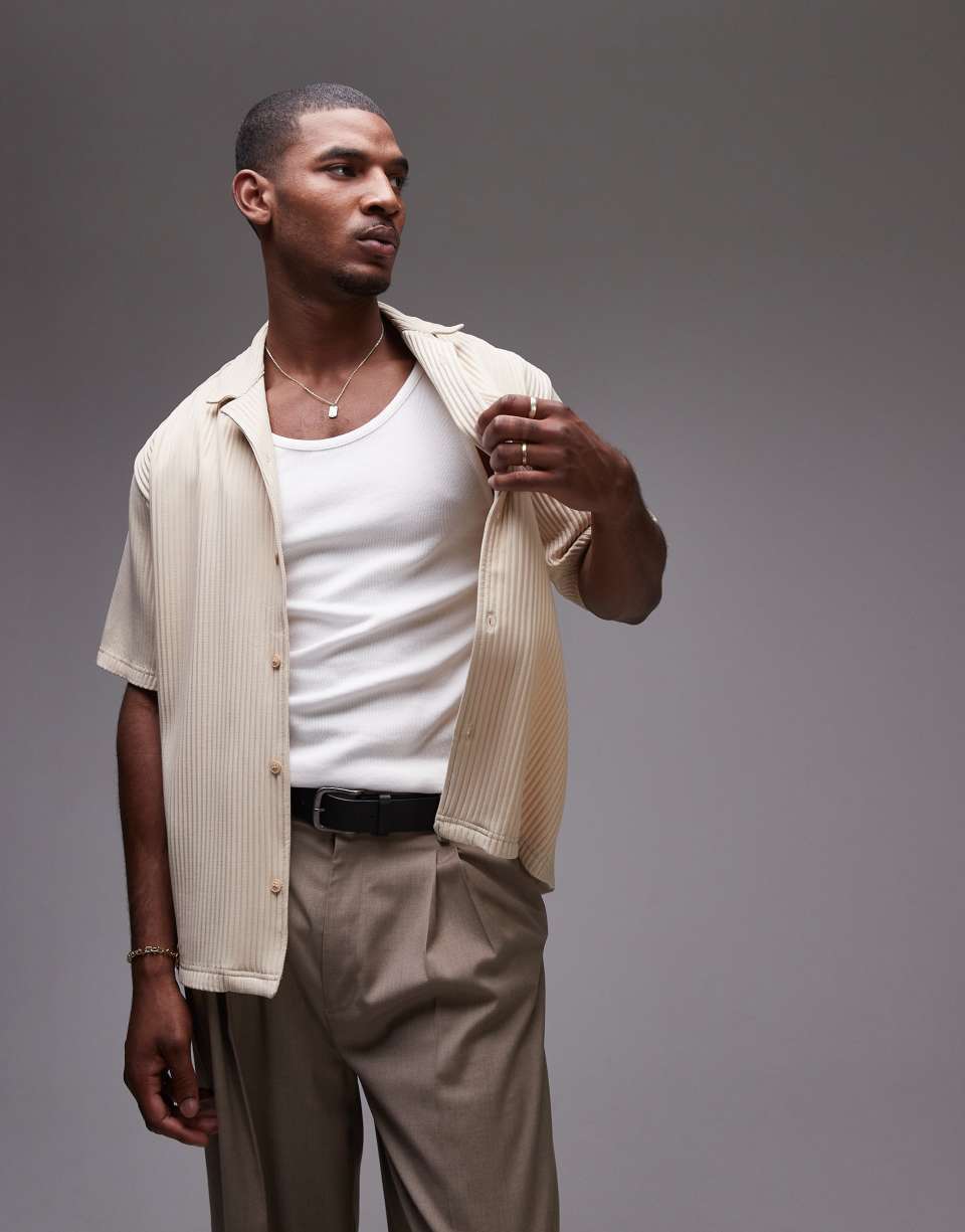 Stone short sleeve shirt