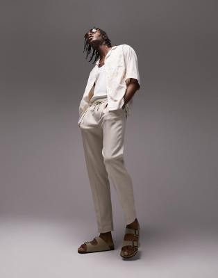 Topman short sleeve regular sheer floral revere shirt in white - ASOS Price Checker