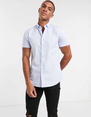 topman white short sleeve shirt