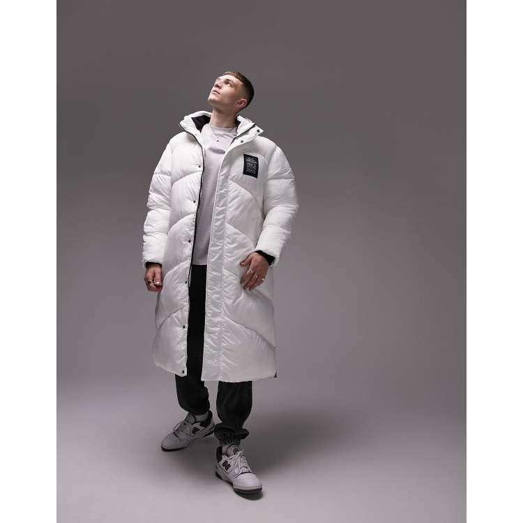 Long white puffer discount coat