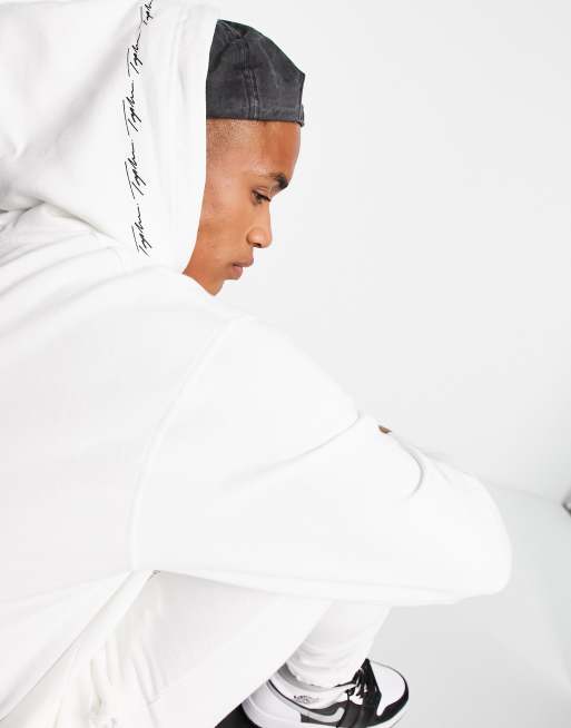 Topman Signature woven tab hoodie in white - part of a set, 2 of 4