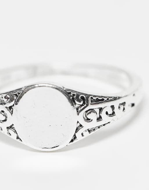 Topman silver signet ring, 3 of 4