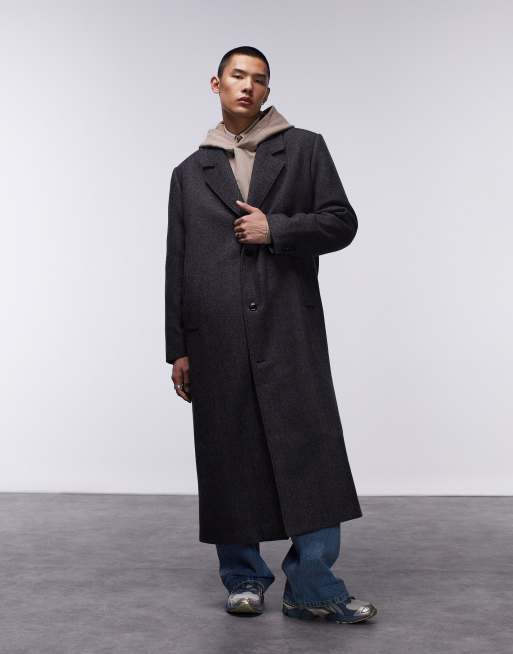 Topman hotsell navy coat