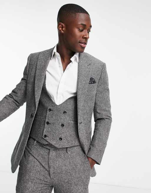 Topman tweed suit clearance