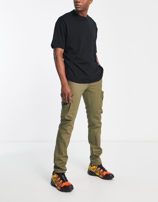 Topman skinny 2 pocket cargo pants in khaki