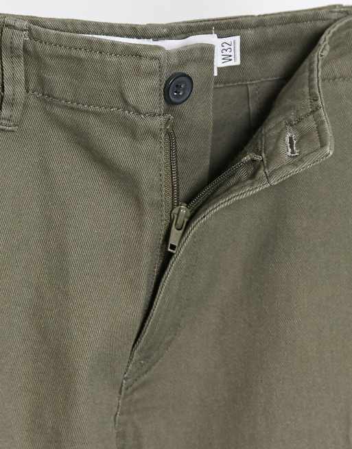 Topman skinny cargo shorts in khaki, 3 of 4