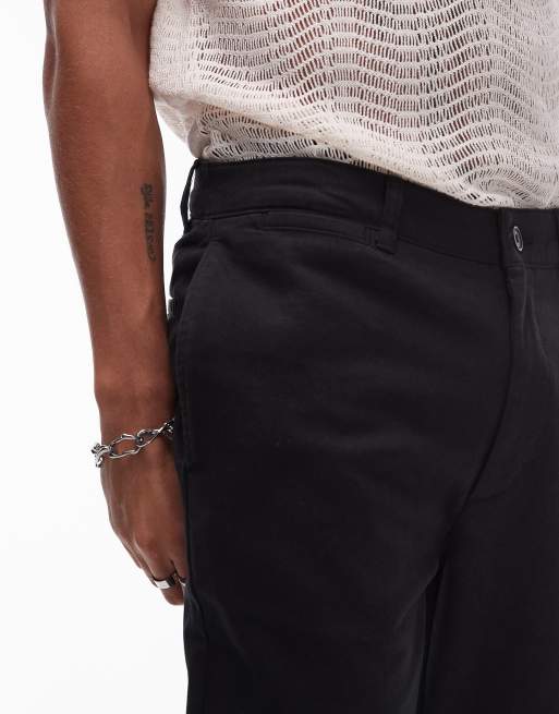 Topman skinny chino pants in black, 5 of 5