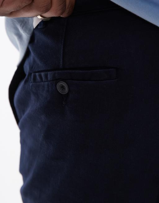 Topman skinny chino pants in navy, 3 of 5