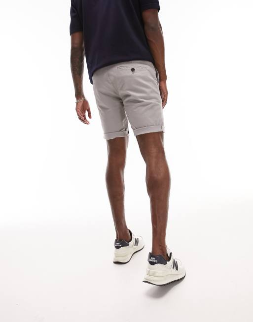 Topman skinny hot sale fit chino shorts