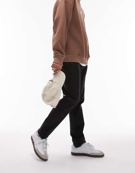 Topman skinny chino trousers in black - view 1