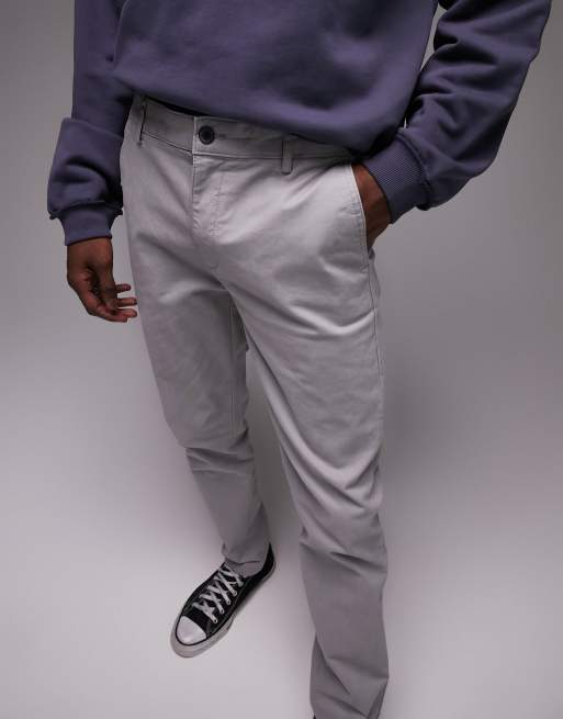 Grey men's best sale pants chinos