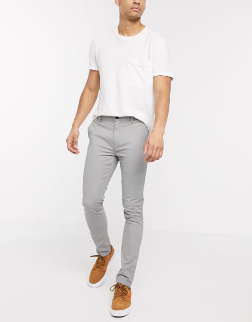 Light grey skinny store chinos