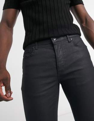topman coated jeans