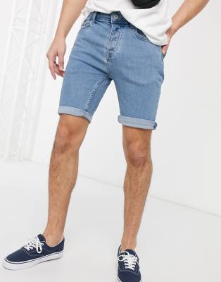 topman denim shorts