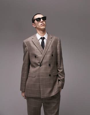 Topman hotsell check coat